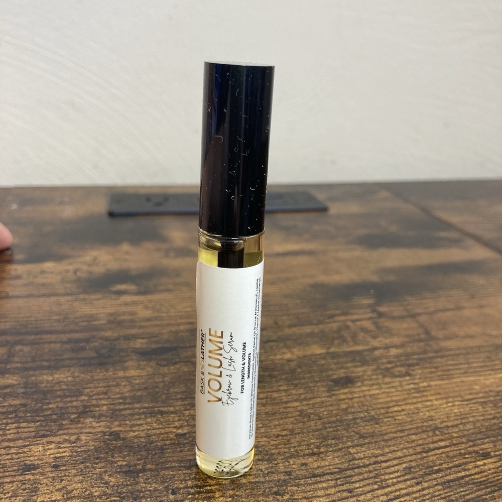 Bask & Lather Volume Eyebrow And Lash Serum Length And Volume .33 Fl Oz New